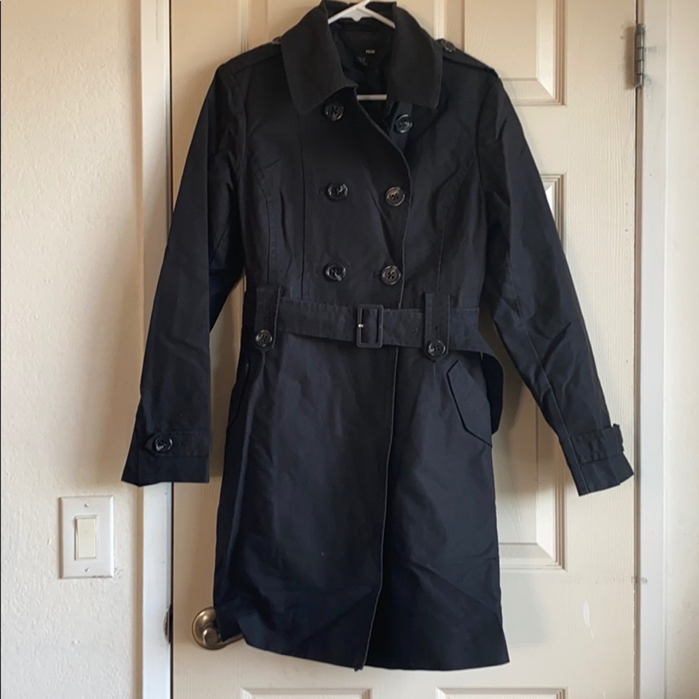 H&M trench coat black